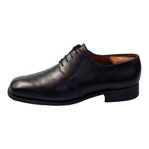 J.M Weston Mens Black Leather Oxford